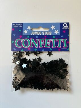 Black Jumbo Star Confetti – Party Table Scatter